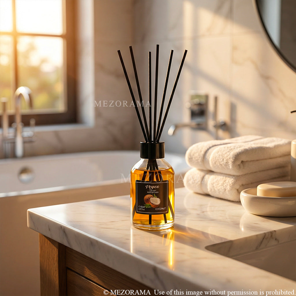 DIFFUSOREN Intensive Gourmand-Atmosphäre, Diffusor Veyes, Kokosnuss, Dekorativer Raumduft, 110ml