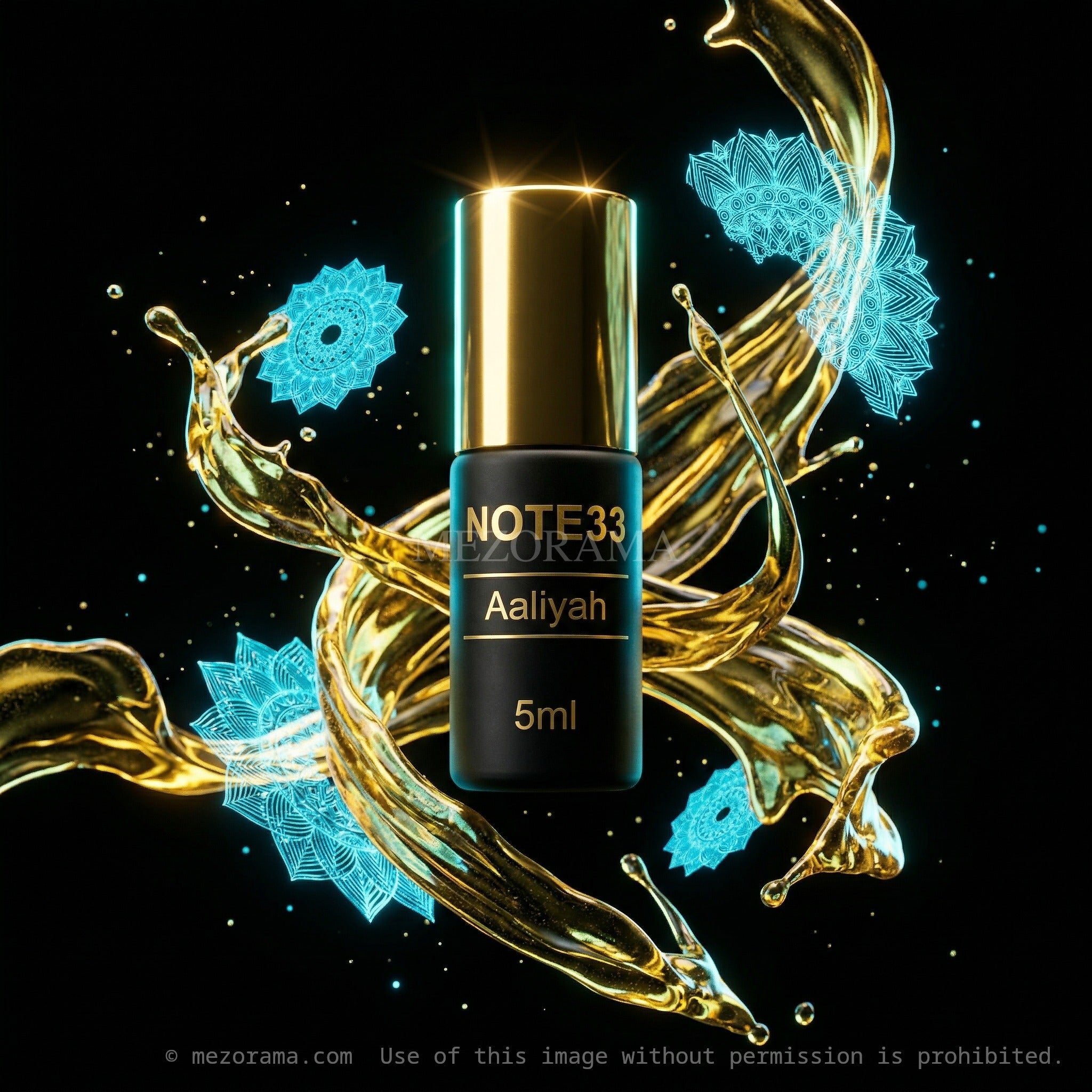 Parfum intense, Aaliyah NOTE33, Huile Concentrée, Roll-on, 5ml