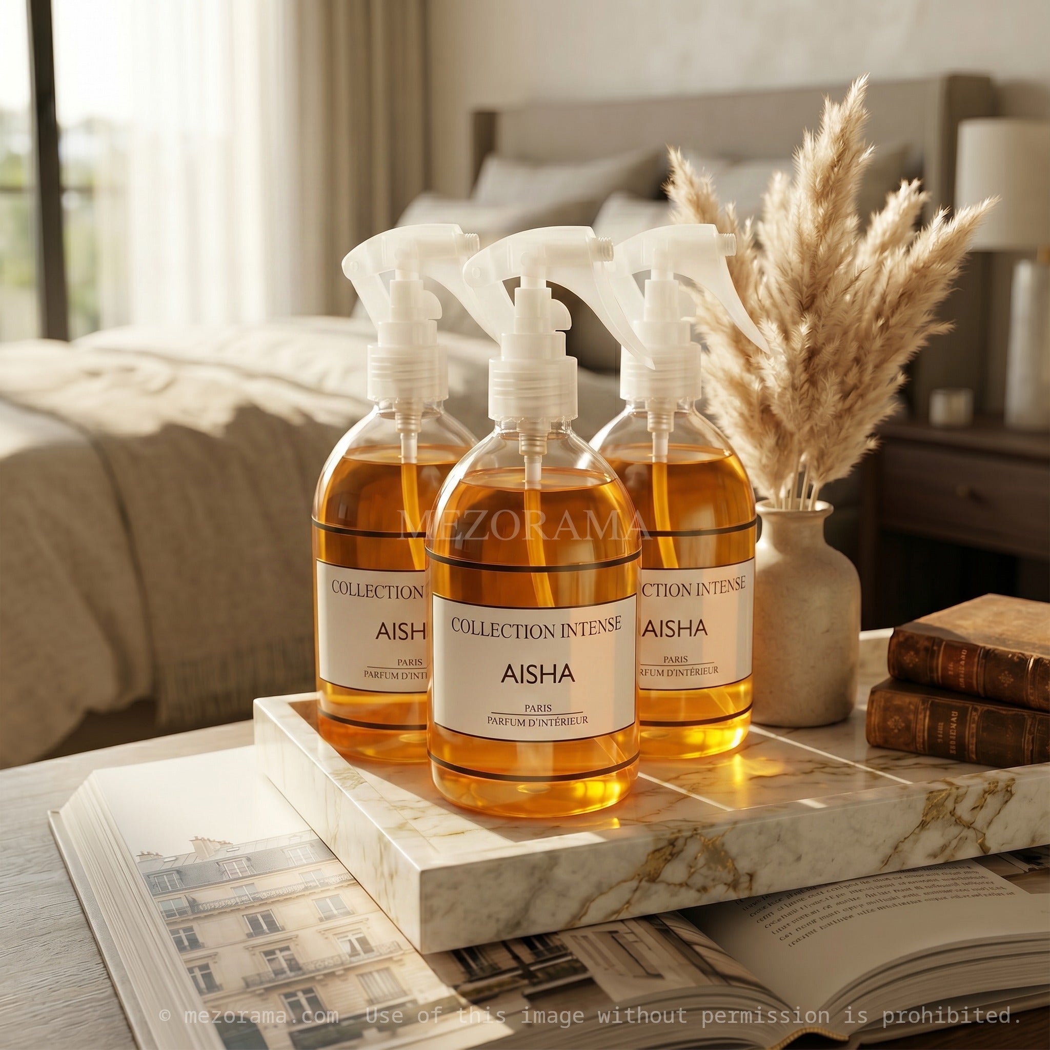 Parfum d’Intérieur, Parfum voiture, parfum en spray pour Textiles, Collection intense 250ml