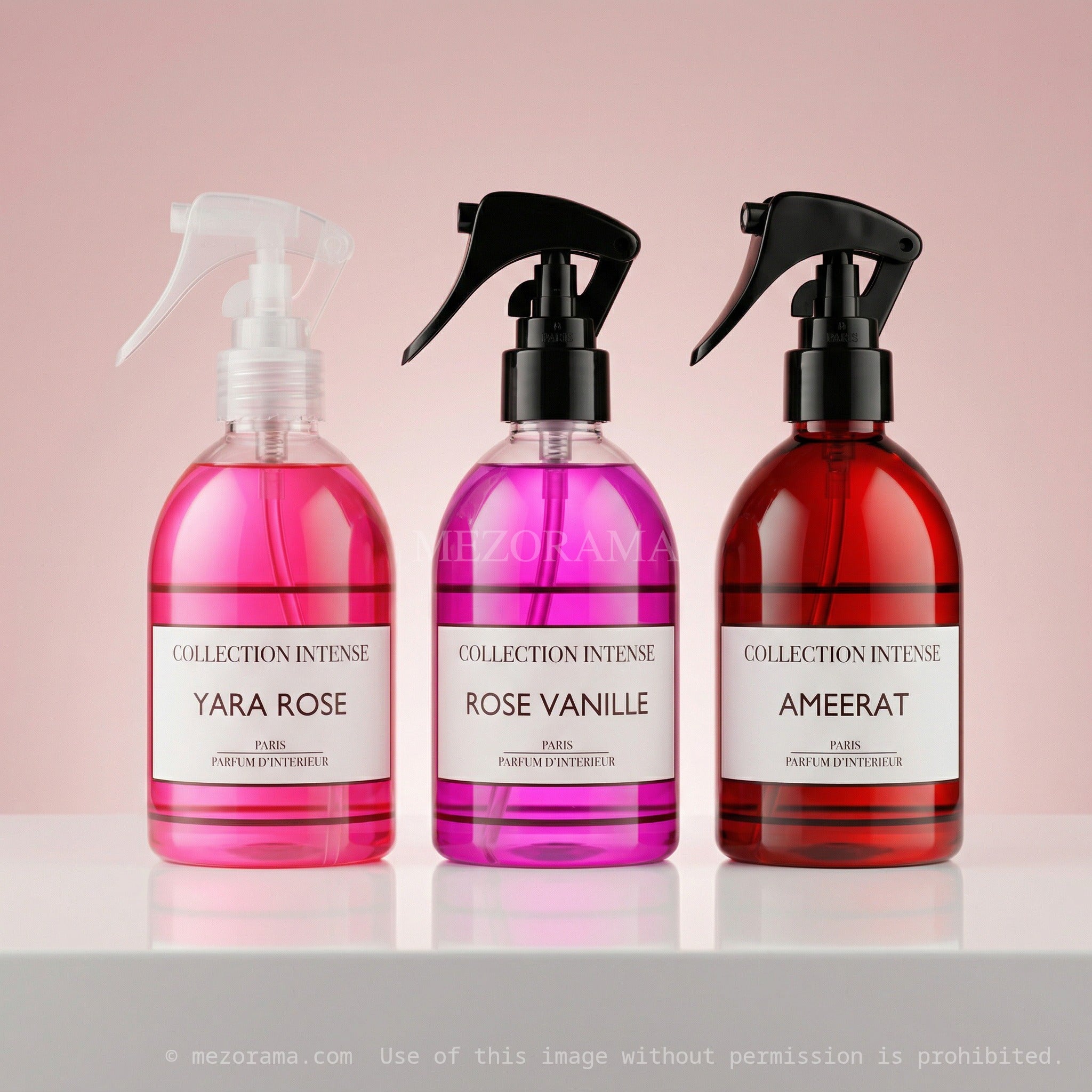 Parfum d’Intérieur, Parfum voiture, parfum en spray pour Textiles, Collection intense 250ml