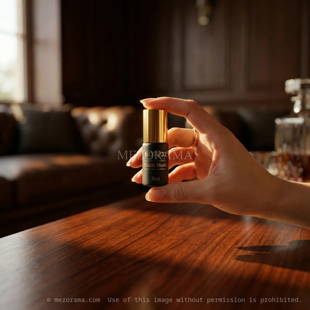 Parfum oriental intense, Black Musc NOTE33, Extrait de parfum, Roll-on, 5ml