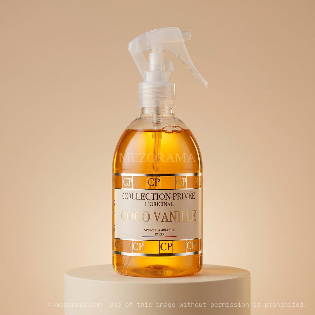 Parfum intérieur gourmand, Collection Privée Paris, Coco Vanille, Spray d'ambiance 250ml