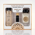 Senteur pure et vanillée, Musk Collection Tahara Vanilla Gulf Orchid, Coffret Cadeau Parfum 3 Pièces