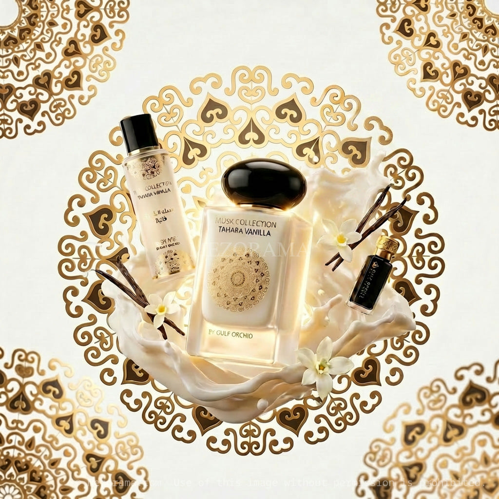 Senteur pure et vanillée, Musk Collection Tahara Vanilla Gulf Orchid, Coffret Cadeau Parfum 3 Pièces