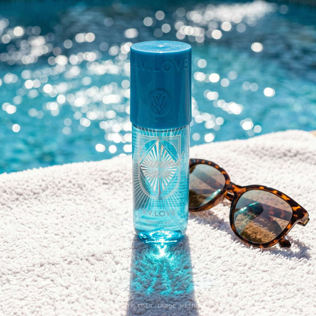 Fraîcheur aquatique intense, V.V.LOVE Diamond Aqua, Océan, Brume parfumée, 150ml