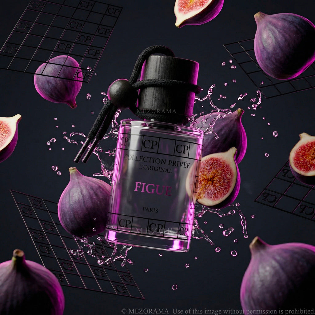 Parfum voiture, Senteur Figue, Diffuseur auto suspendu, 10ml