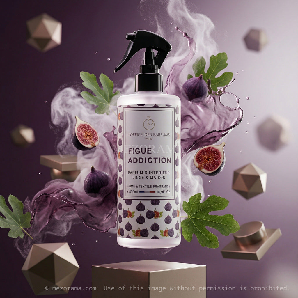 L'Office des Parfums Figue Addiction, Parfum d'intérieur et linge, 500ml
