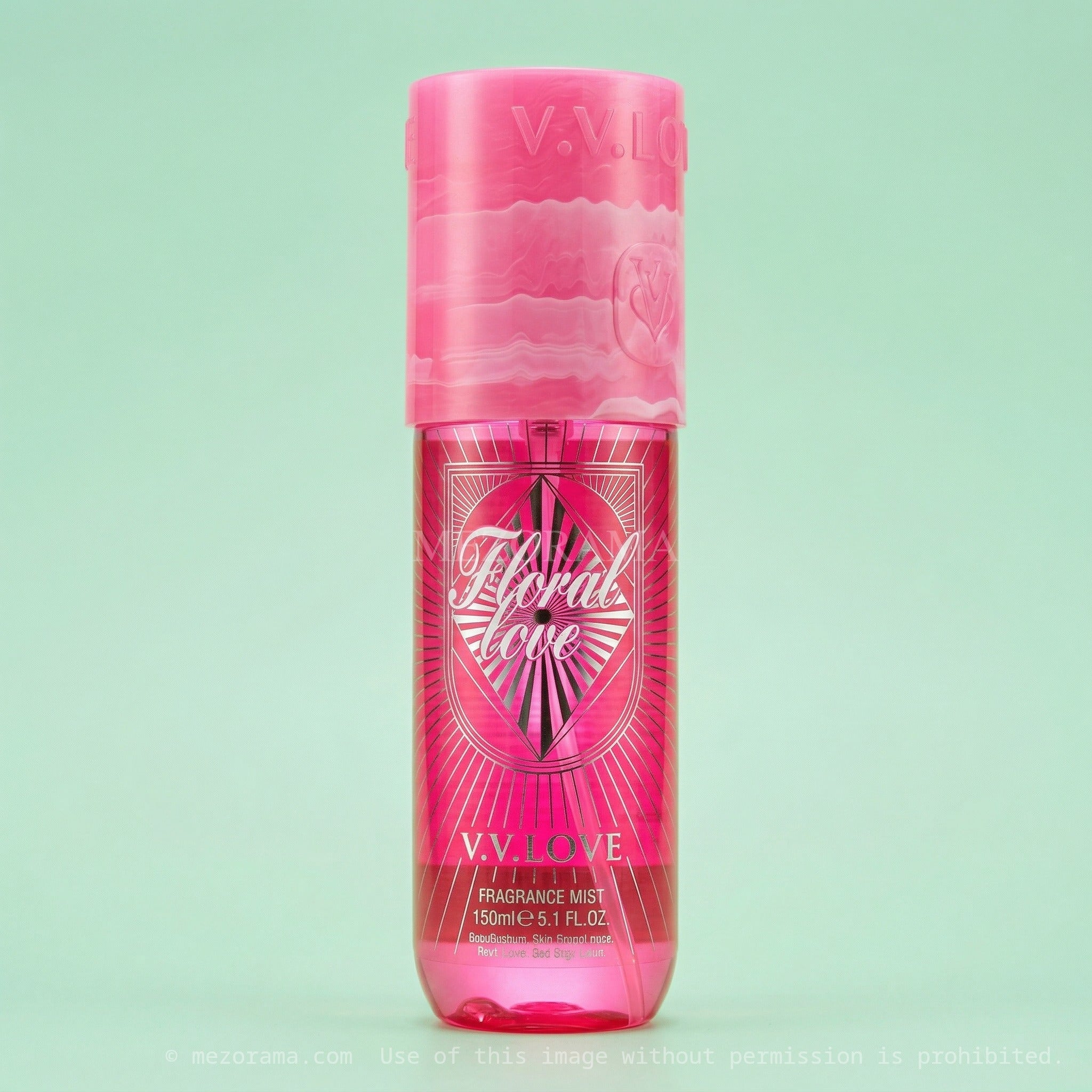 Fraîcheur florale quotidienne,V.V.LOVE, Floral Love, Senteur Florale, Brume corporelle, 150ml