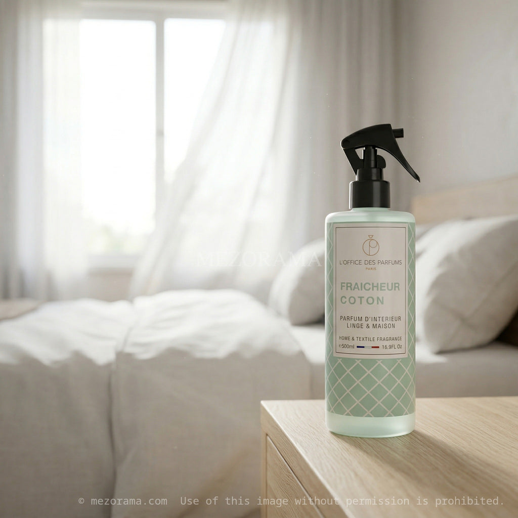 Parfum linge propre, Fraîcheur Coton, Parfum d'intérieur, 500ml