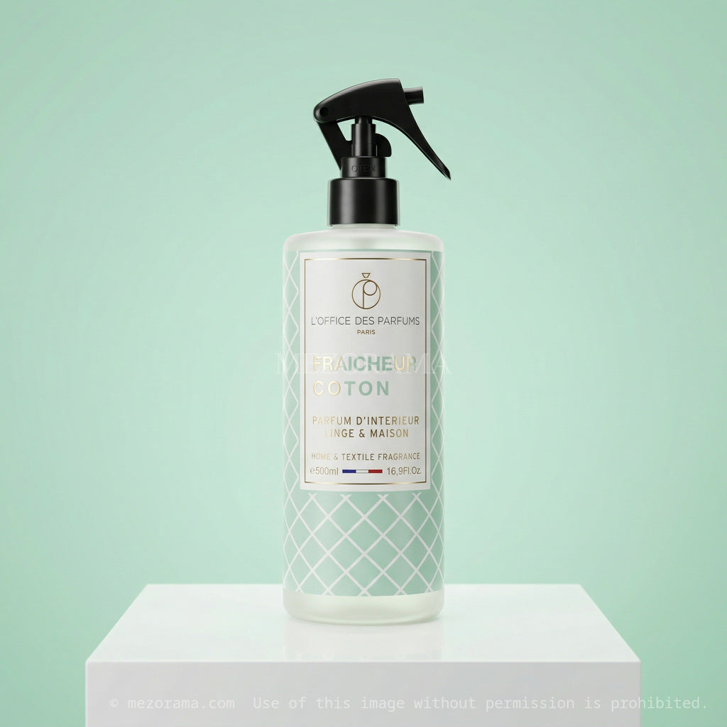 Parfum linge propre, Fraîcheur Coton, Parfum d'intérieur, 500ml