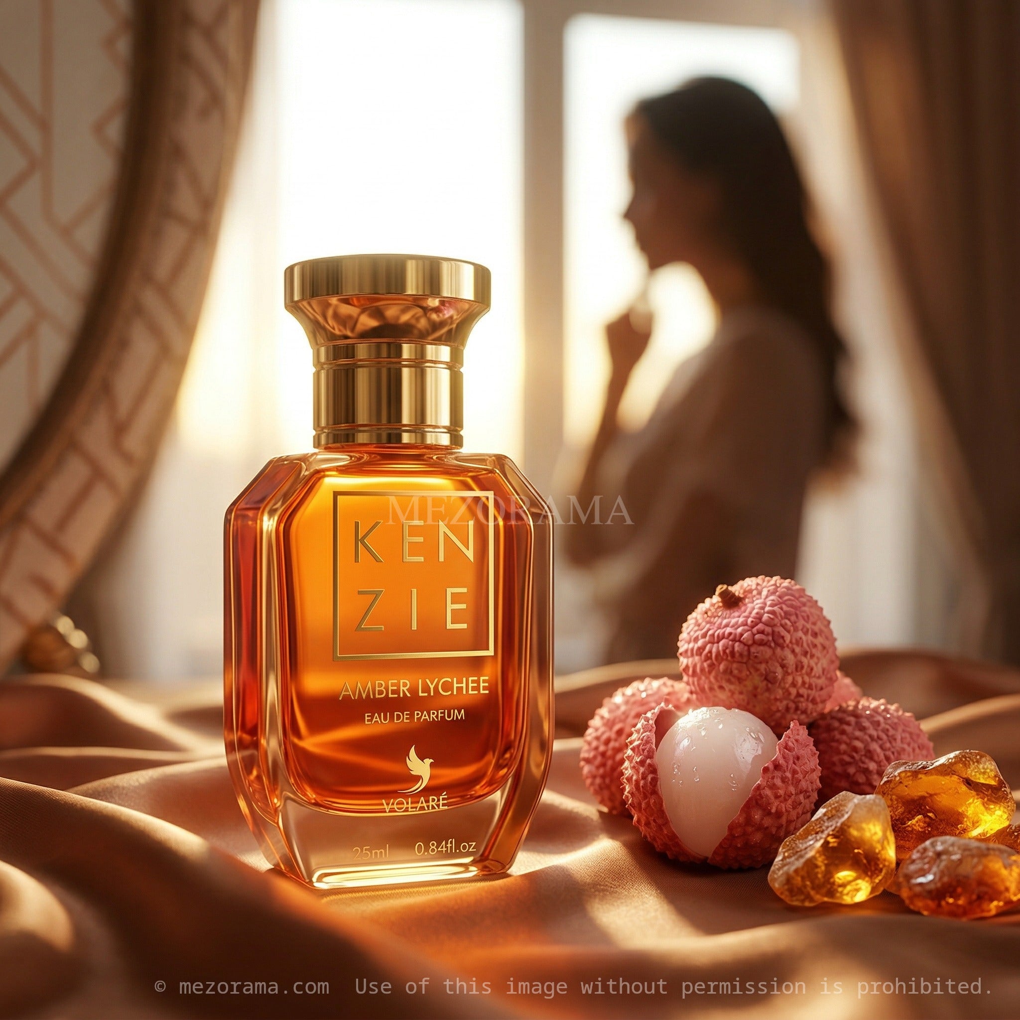 Sillage chaleureux et fruité, Kenzie, Amber Lychee, Eau de Parfum, 25ml