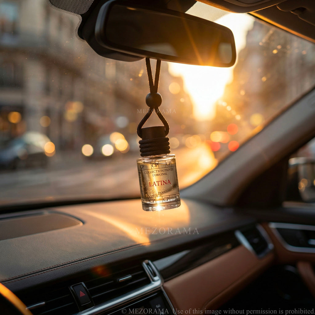 Parfum voiture, Senteur Latina, Diffuseur à suspendre
