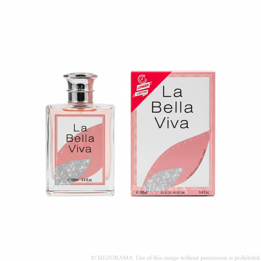 Floral Gourmand Addictif, LA BELLA VIVA, Sillage Radieux, Eau de Parfum, 100ml