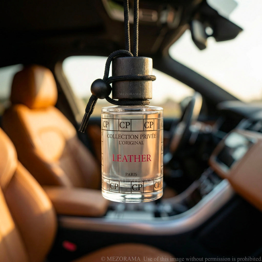 Parfum voiture, Senteur Leather, Diffuseur Suspendu, 10ml