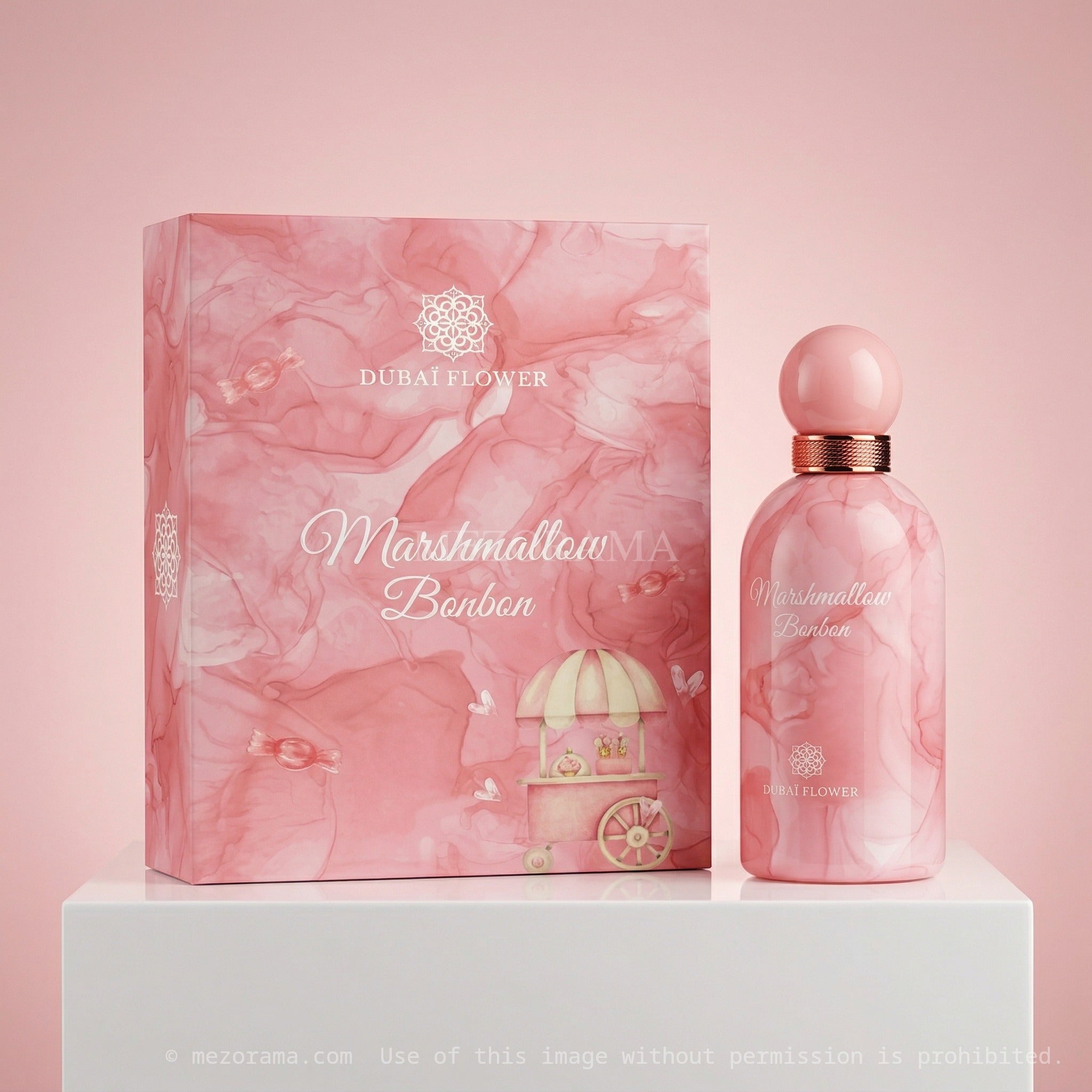 Sillage sucré irrésistible, Marshmallow Bonbon, Dubaï Flower, Parfum femme, 100ML