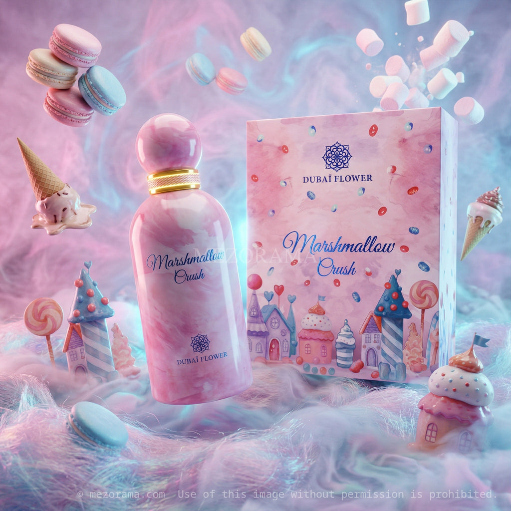 Douceur gourmande irrésistible, Marshmallow Crush Dubaï Flower, Parfum femme, 100ML