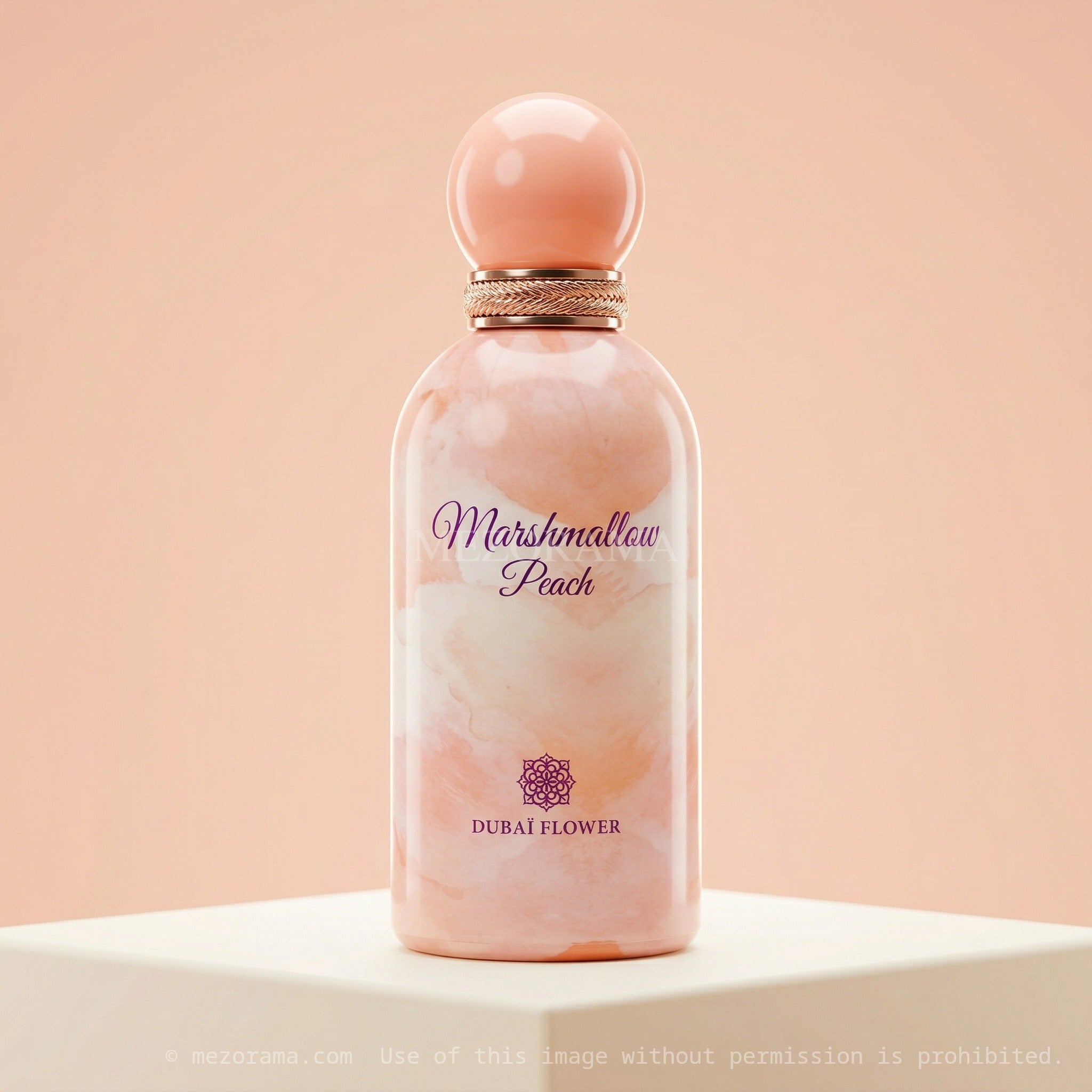 Évasion douce et gourmande, Marshmallow Peach, Dubaï Flower, Parfum pour femme, 100ML