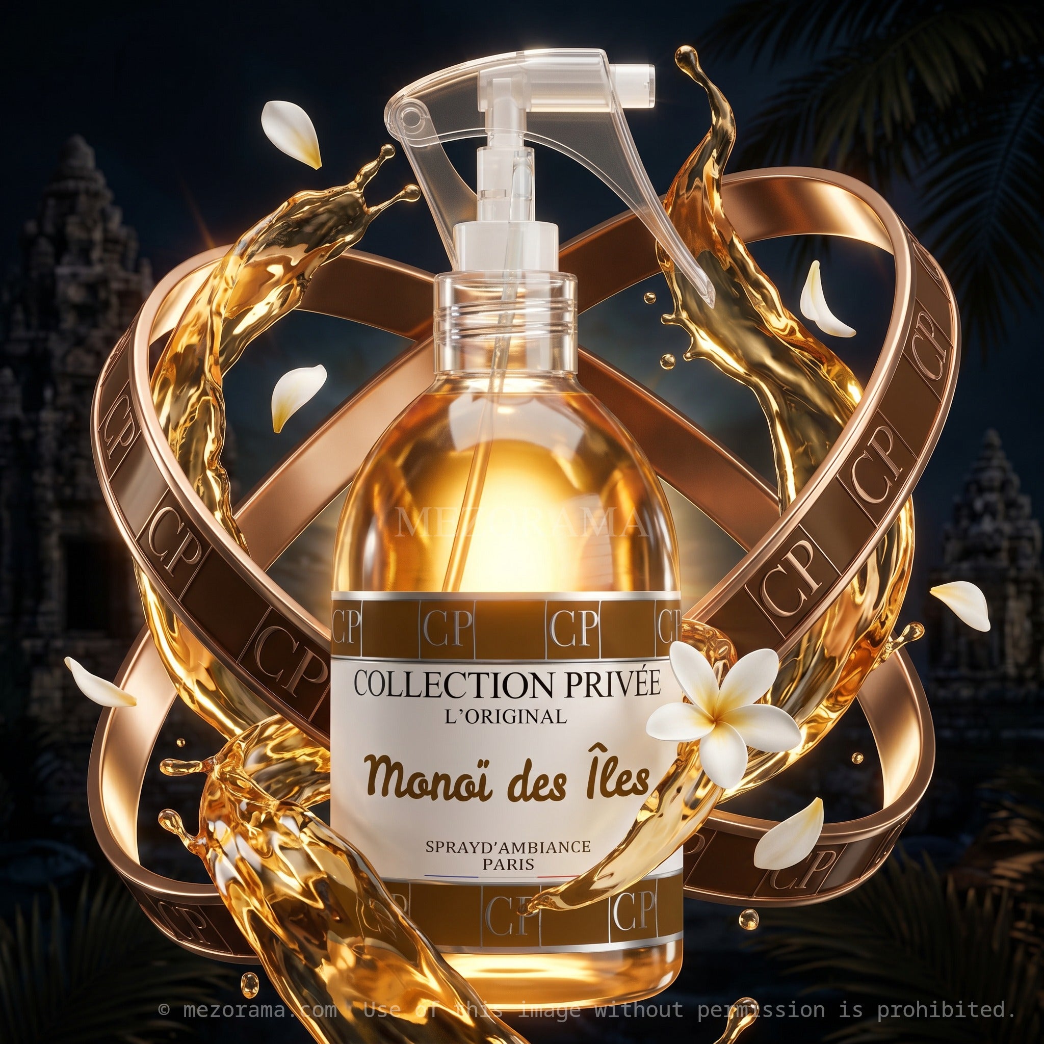 Voyage tropical à domicile, Collection Privée L'Original, Monoï des Îles, Spray d'Ambiance, 250ml(abc)