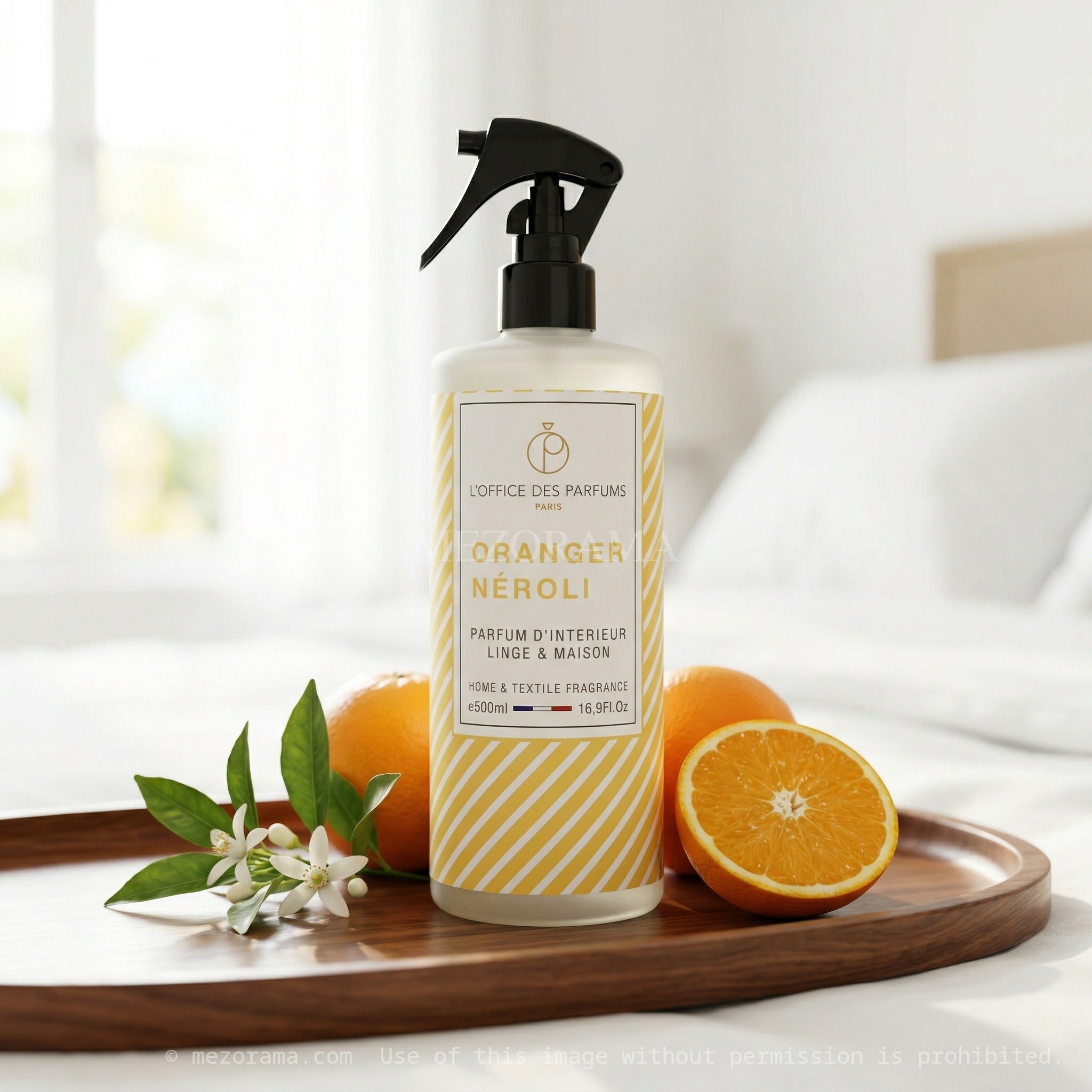 Parfum d'intérieur frais, L'Office des Parfums, Oranger Néroli, Spray textile et maison, 500ml