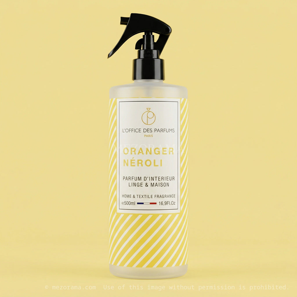 Parfum d'intérieur frais, L'Office des Parfums, Oranger Néroli, Spray textile et maison, 500ml
