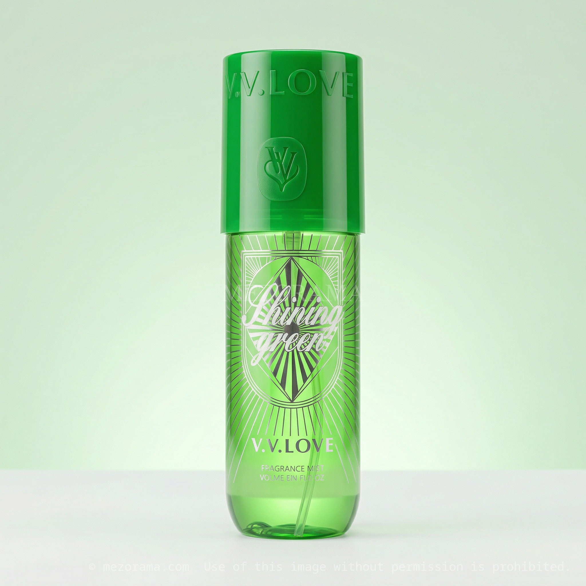 Fraîcheur vive et légère, V.V.LOVE, Shining Green, Brume parfumée pour le corps, 150ml