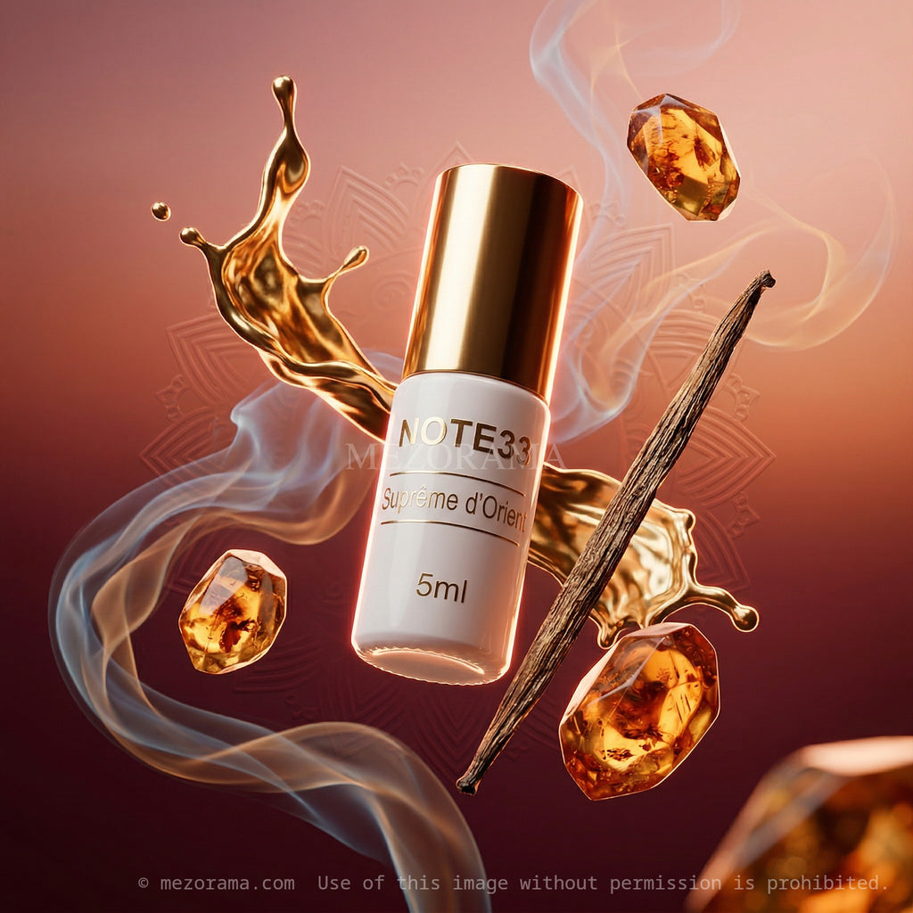 Parfum oriental intense, Suprême d'Orient NOTE33, Roll-on, Extrait de Parfum, 5ml