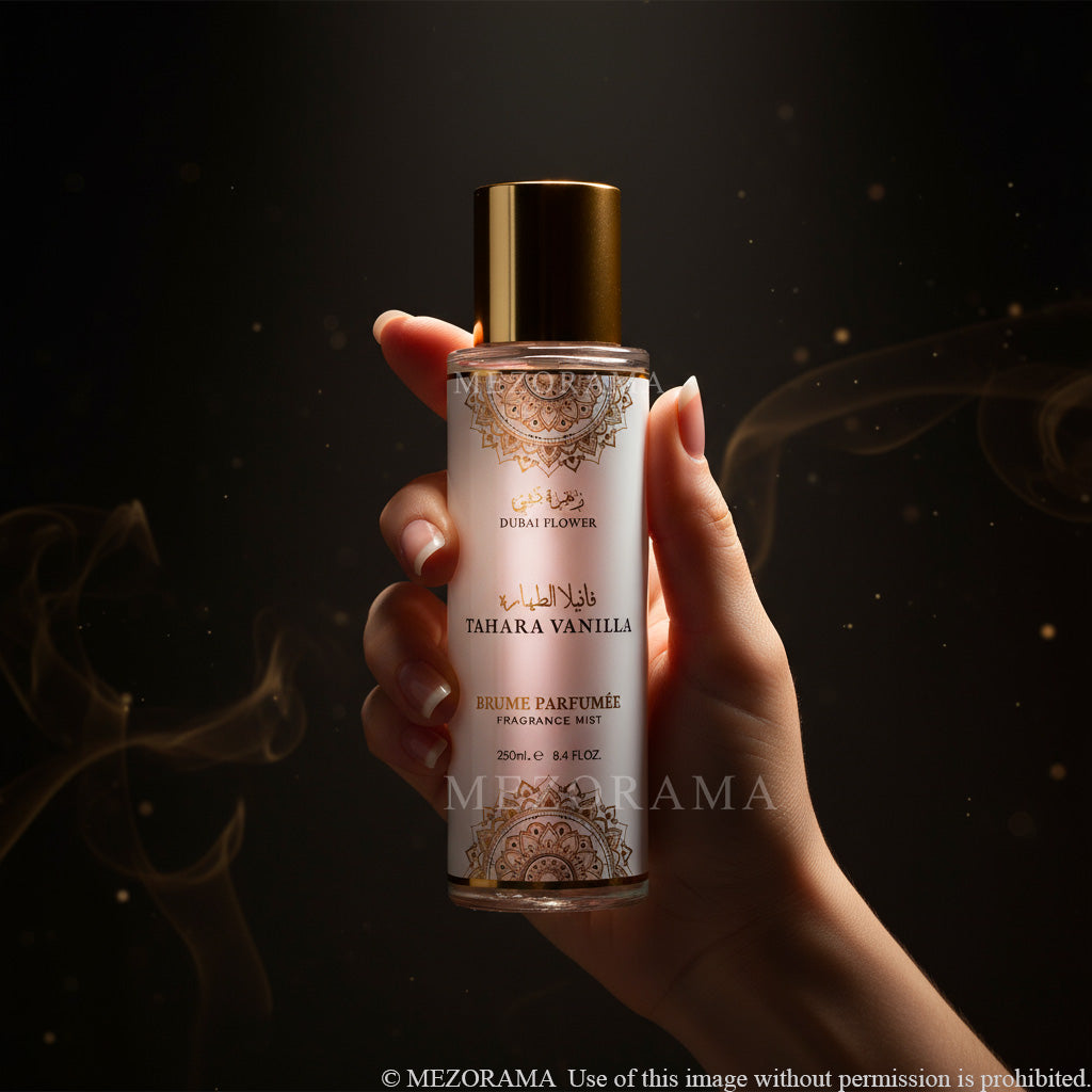 Musc Blanc Linge Frais, Tahara Vanilla, Brume Parfumée, 250 ML