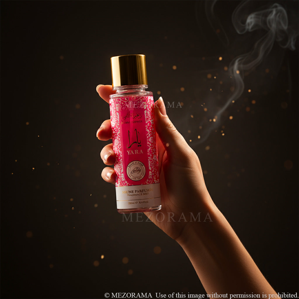 Brume Longue Tenue Virale, YARA CANDY, Brume Parfumée Corps & Cheveux, 250 ml