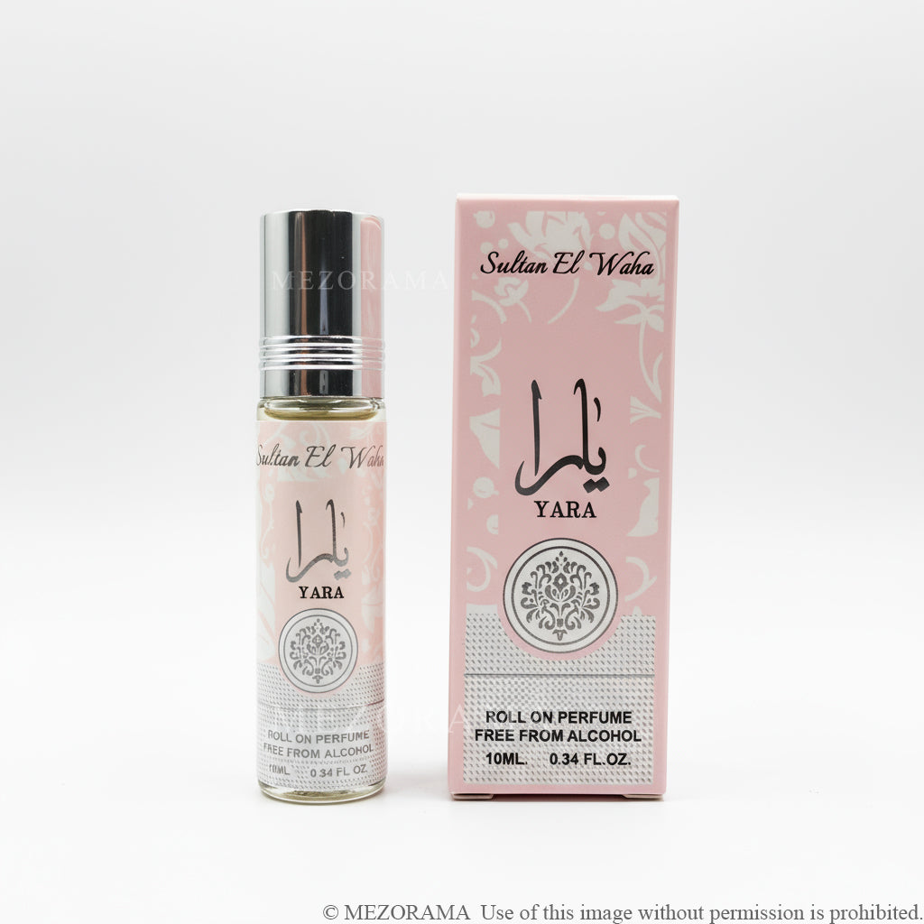 Parfum Longue Durée, Roll-on Parfum YARA ROSE, Huile Parfum Concentrée sans Alcool, 10 ml
