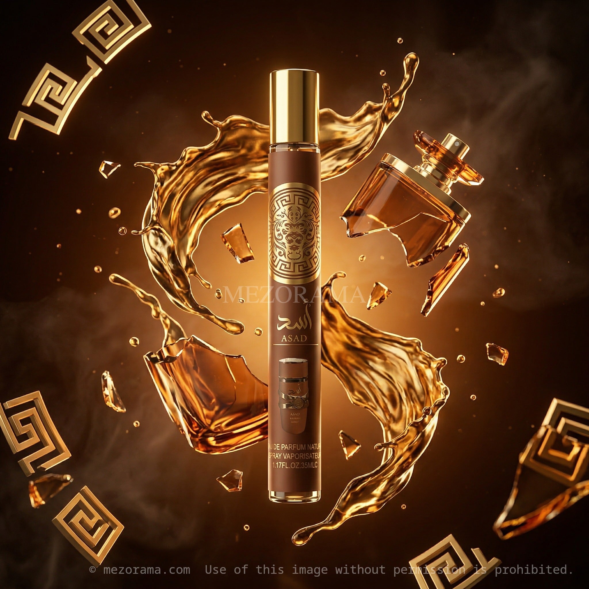 Élégance à emporter, Asad Brown, Eau de Parfum, Vaporisateur de voyage, 35ml