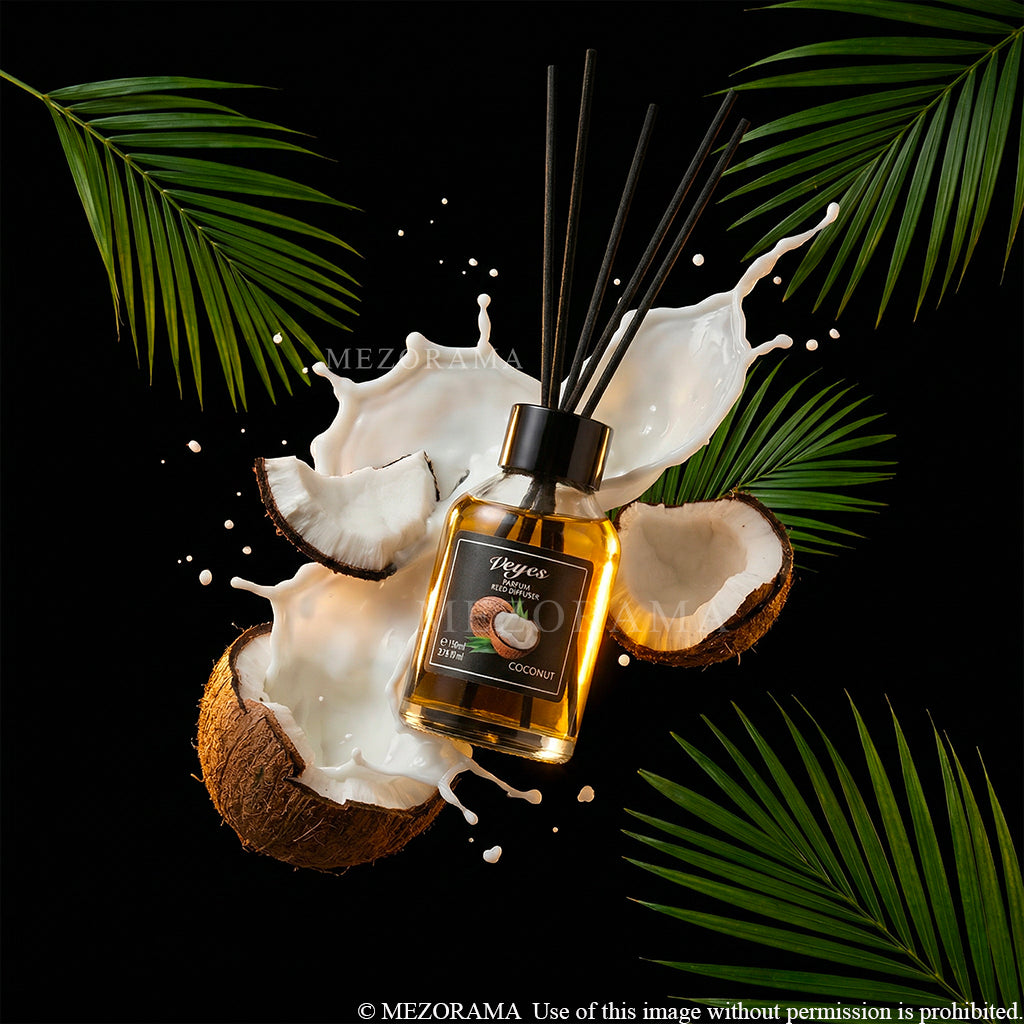 DIFFUSEURS   Ambiance Gourmande Intense, Diffuseur Veyes, Noix de Coco, Parfum d'Intérieur Décoratif, 110ml
