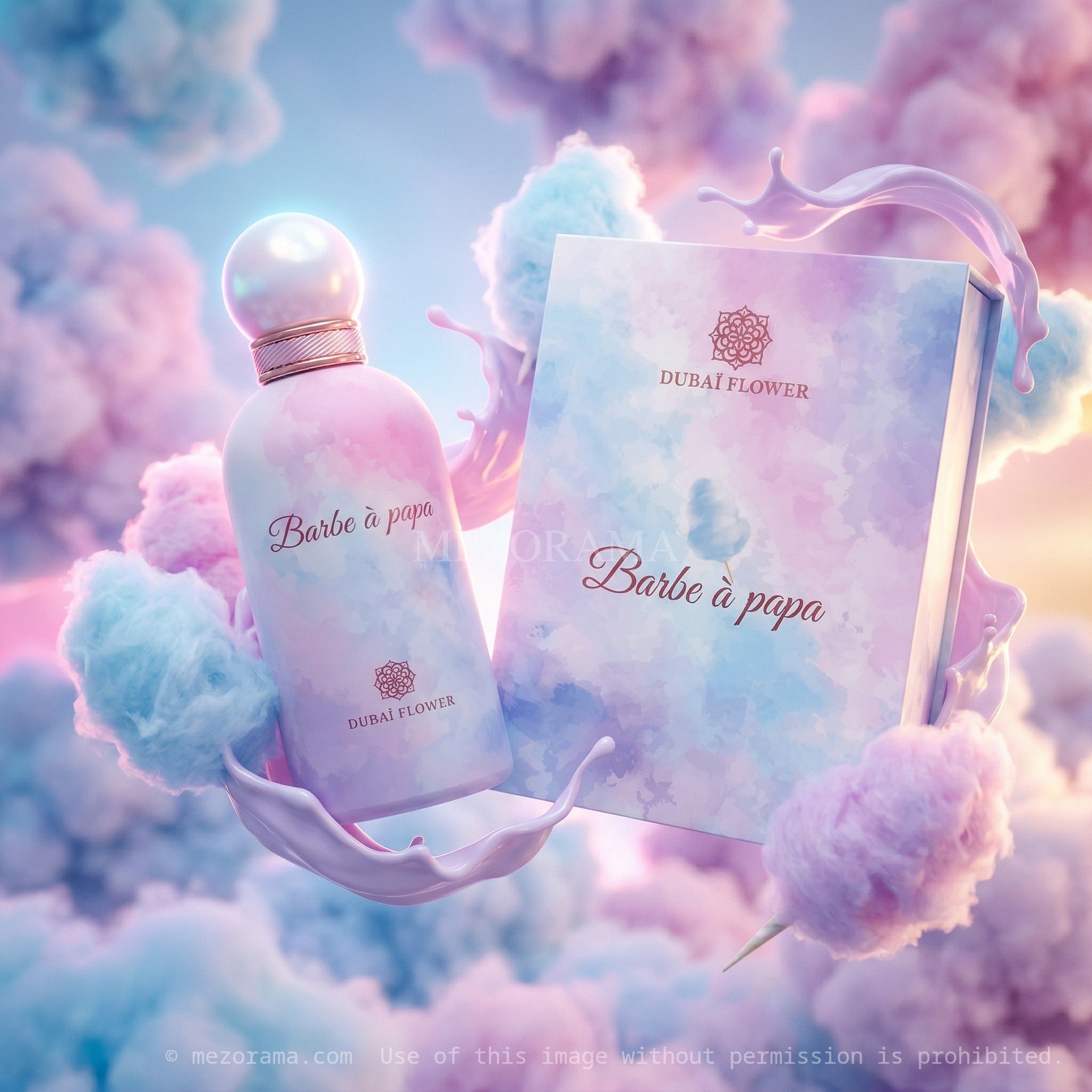 Parfum gourmand sucré, Barbe à papa, Dubaï Flower, Parfum femme, 100ML