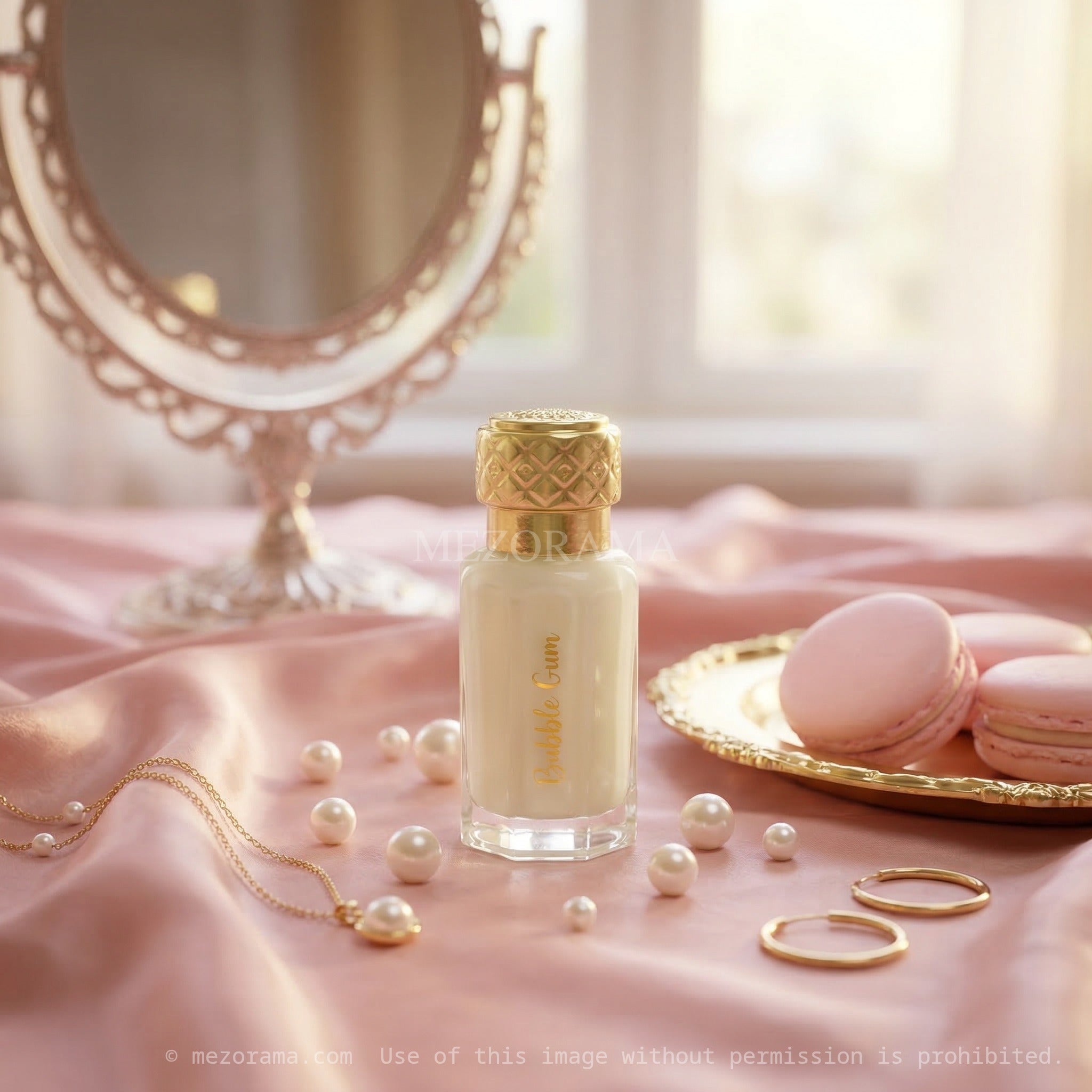 Parfum intime gourmand, Musc Tahara Dubaï Flower, Bubble Gum, Huile de parfum sans alcool