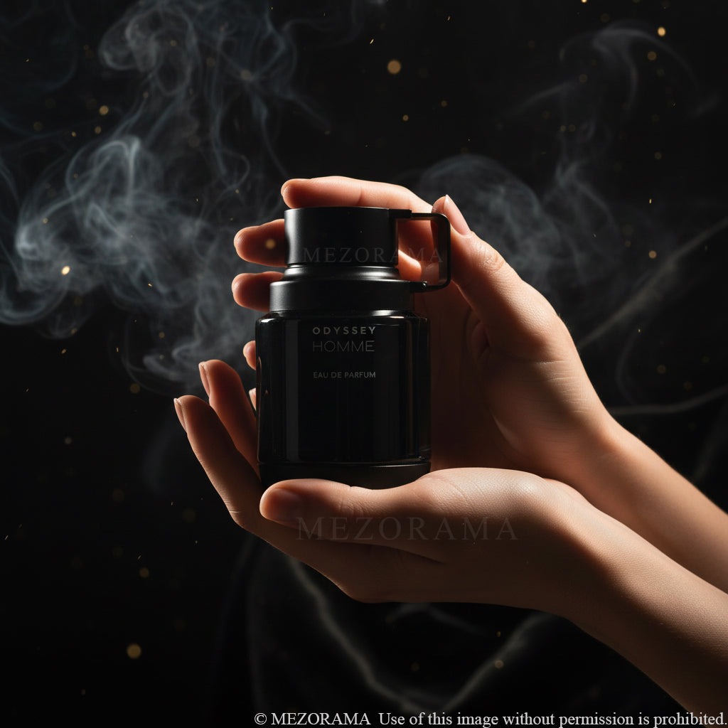 Parfum Oriental Épicé, Odyssey Homme, Vanille Ambre Cuir, Eau de Parfum, 60ml