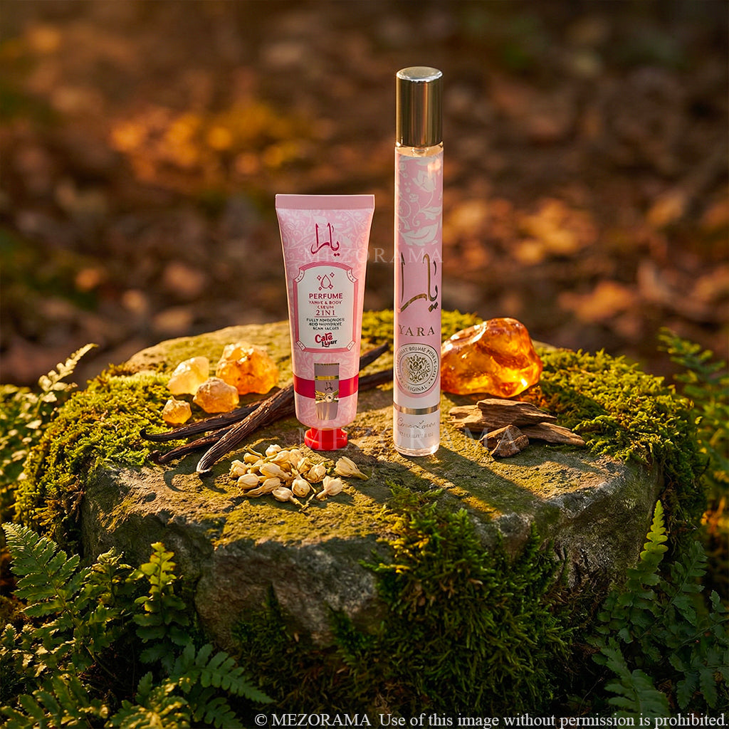 Parfum Viral Gourmand, Vanille et Fruits Tropicaux, Yara rose, 2 produits